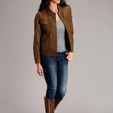 Stetson Jean Style (Brown) - Women's Leather Jacket