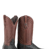 Stetson Dillon (Brown/Black) - Men's Ostrich Cowboy Boot