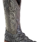Stetson Amazon (Black) - Men's Pirarucu Cowboy Boot
