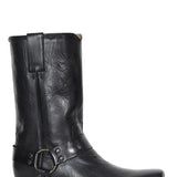 Stetson Heritage Harness (Black) - Men's Biker Boot