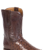 Stetson Austin (Brown) - Men's Ostrich Cowboy Boot