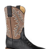 Stetson Cole (Black/Tan) - Men's Cowboy Boot