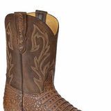 Stetson Cameron (Brown) - Men's Caiman Cowboy Boot