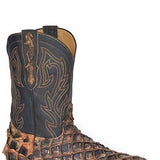 Stetson Predator (Black) - Men's Pirarucu Cowboy Boot