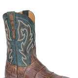 Stetson Alligator (Blue/Brown) - Men's Alligator Cowboy Boot