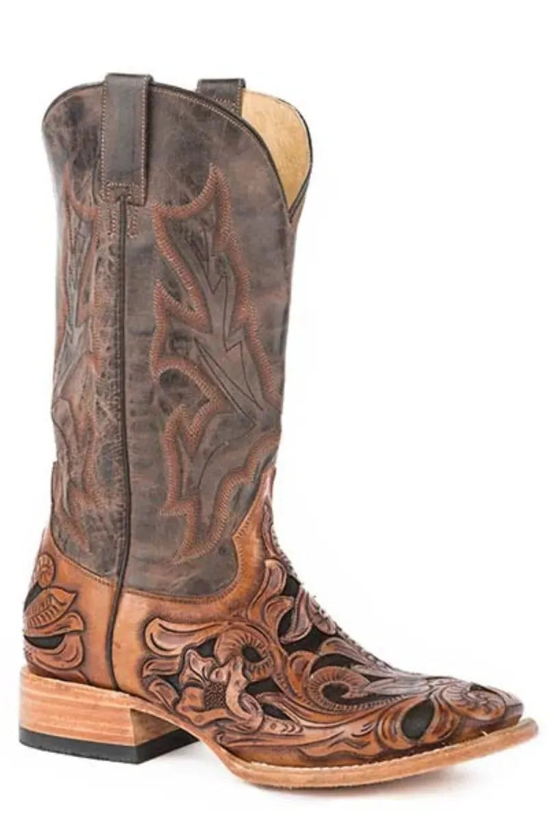 Stetson Bronco (Brown) - Men's Cowboy Boot - Hatcountry