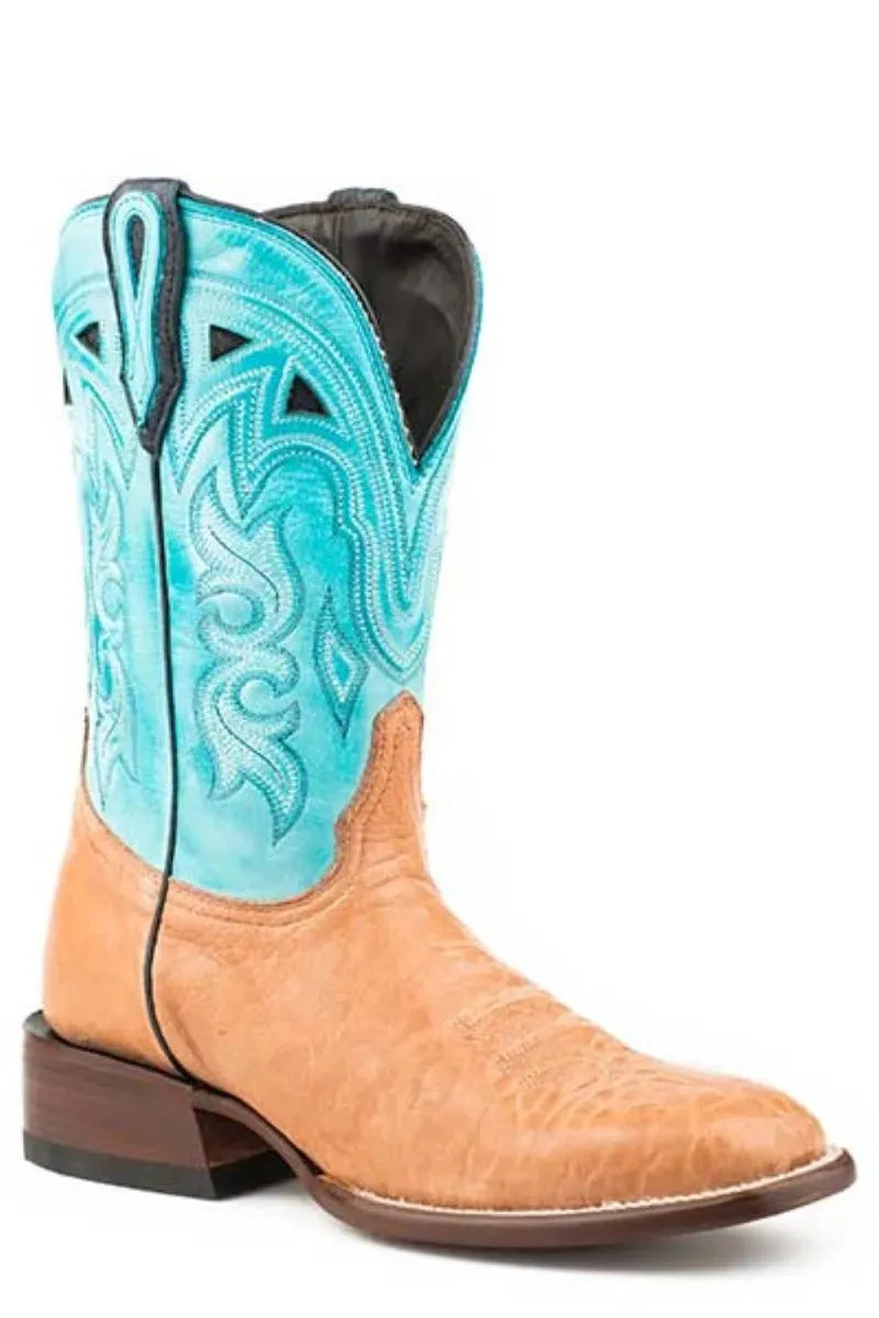 Stetson Florence (Blue) - Women's Leather Cowgirl Boot - Hatcountry