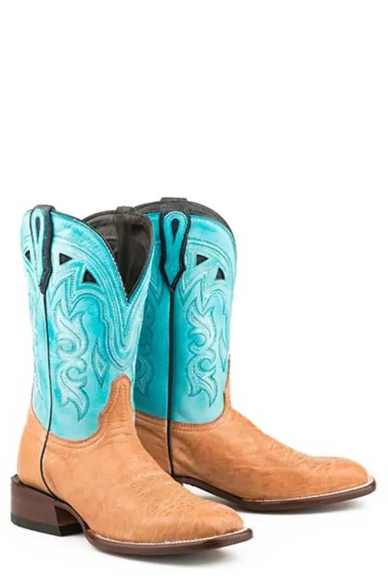Stetson Florence (Blue) - Women's Leather Cowgirl Boot - Hatcountry