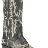 Stetson Tina (Black) - Women's Leather Cowgirl Boot - Hatcountry