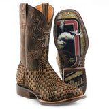 Tin Haul Dream Weaver/Bronc Rider - Men's Leather Cowboy Boot