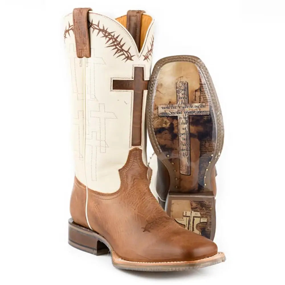 Tin Haul Show Of Faith Fellowship Men s Leather Cowboy Boot Hatcountry HatCountry