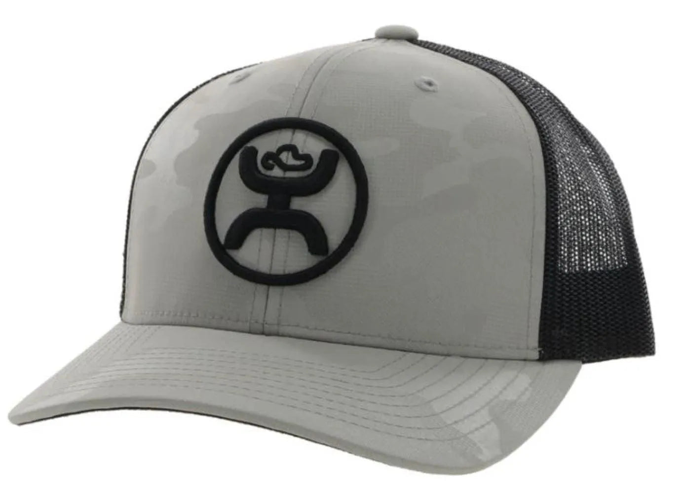 HOOey "O Classic" Camo (Grey/Black) - Trucker Cap - Hatcountry