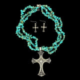 Desert Faith - Women's Necklace and Earrings Set