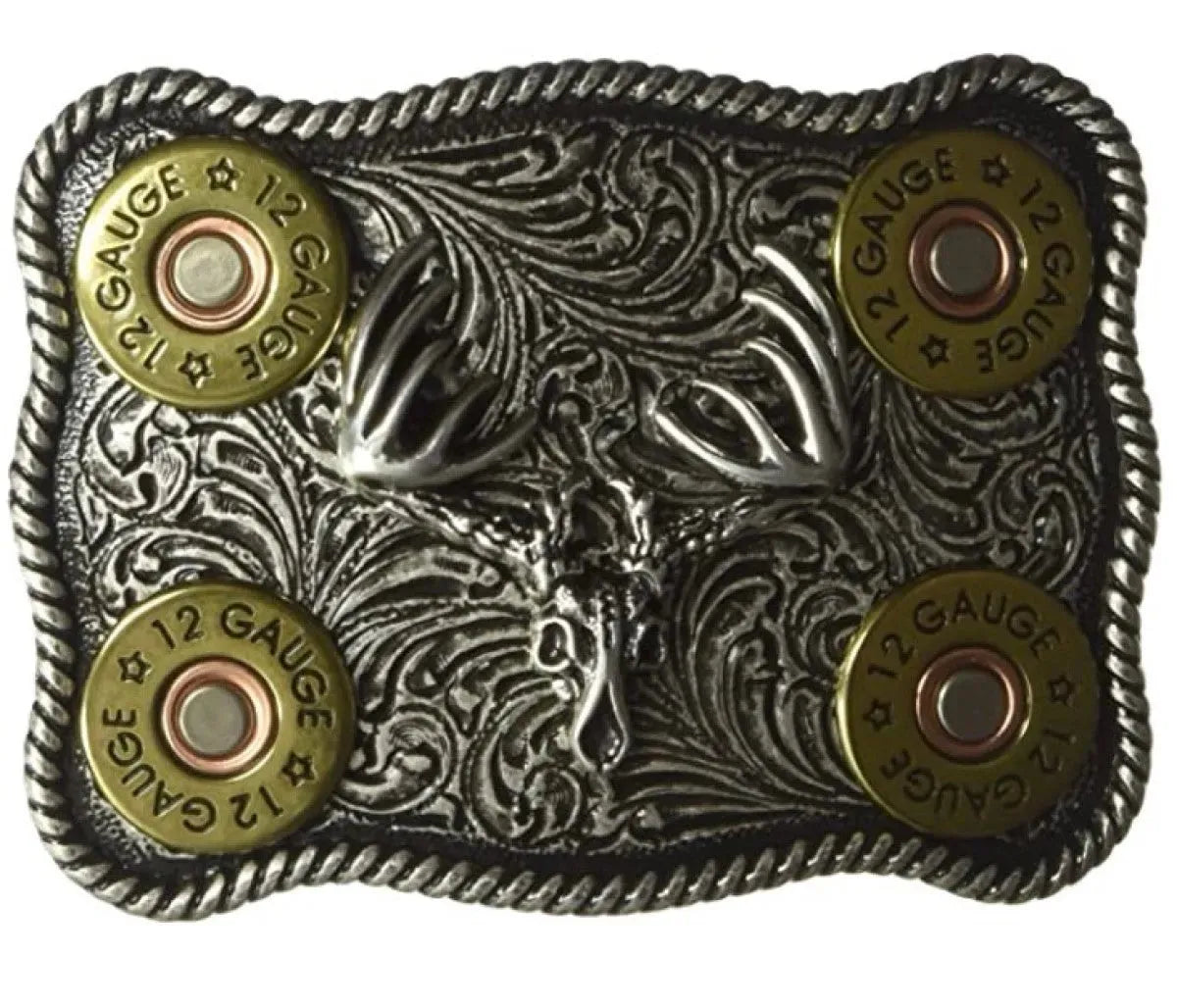 Nocona Bone Collector Shotgun Shell - Belt Buckle - Hatcountry