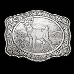 Crumrine Deer Hunter - Belt Buckle - Hatcountry