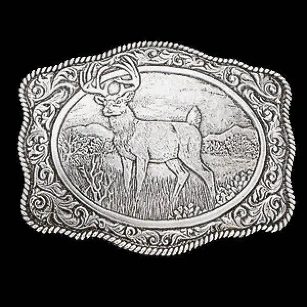 Crumrine Deer Hunter - Belt Buckle - Hatcountry