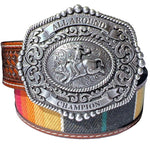 3D Bull Rider Serape - Children's Belt - Hatcountry