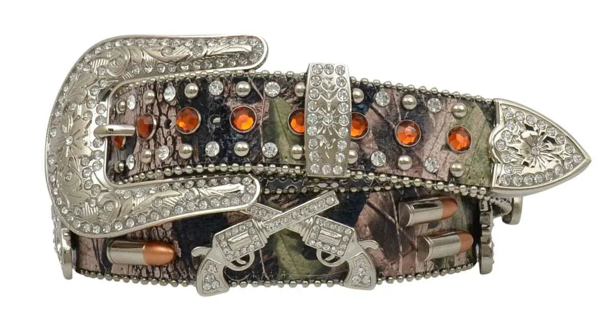 3D Topaz Studded Camo Belt - Womens Belt - Hatcountry