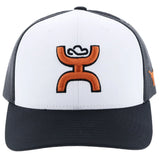 HOOey University of Texas Longhorns (Black/White/ Burnt Orange) - Trucker Cap