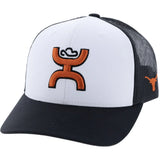 HOOey University of Texas Longhorns (Black/White/ Burnt Orange) - Trucker Cap
