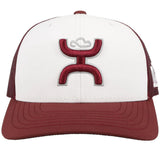 HOOey University of Montana (White/Maroon) - Trucker Cap