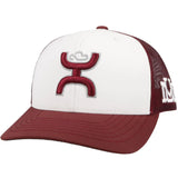 HOOey University of Montana (White/Maroon) - Trucker Cap