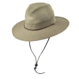Dorfman Pacific Traveler - Canvas Outback Fedora Hat - Hatcountry