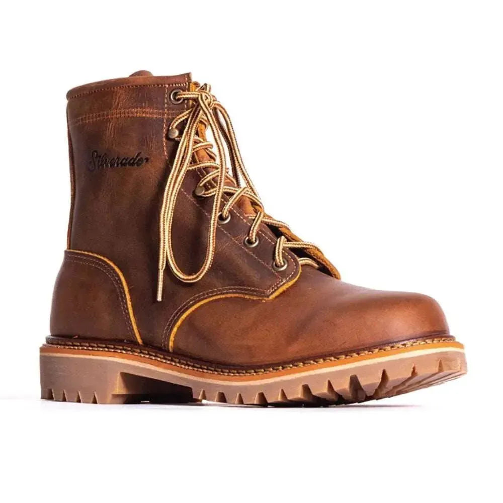 Leather boots vibram sole shop