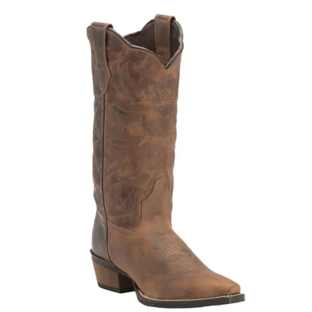 Abilene Dark Brown Western Boots Abilene Dark Brown Distressed Harness Western Boots  main image 4