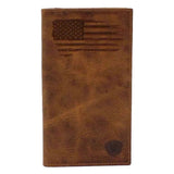 Ariat Distressed Stitched USA Flag - Men's Rodeo Wallet - Hatcountry