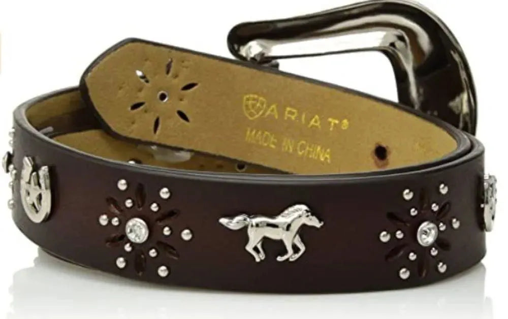 Ariat Girls Horse and Horseshoe - Children's Belt - Hatcountry