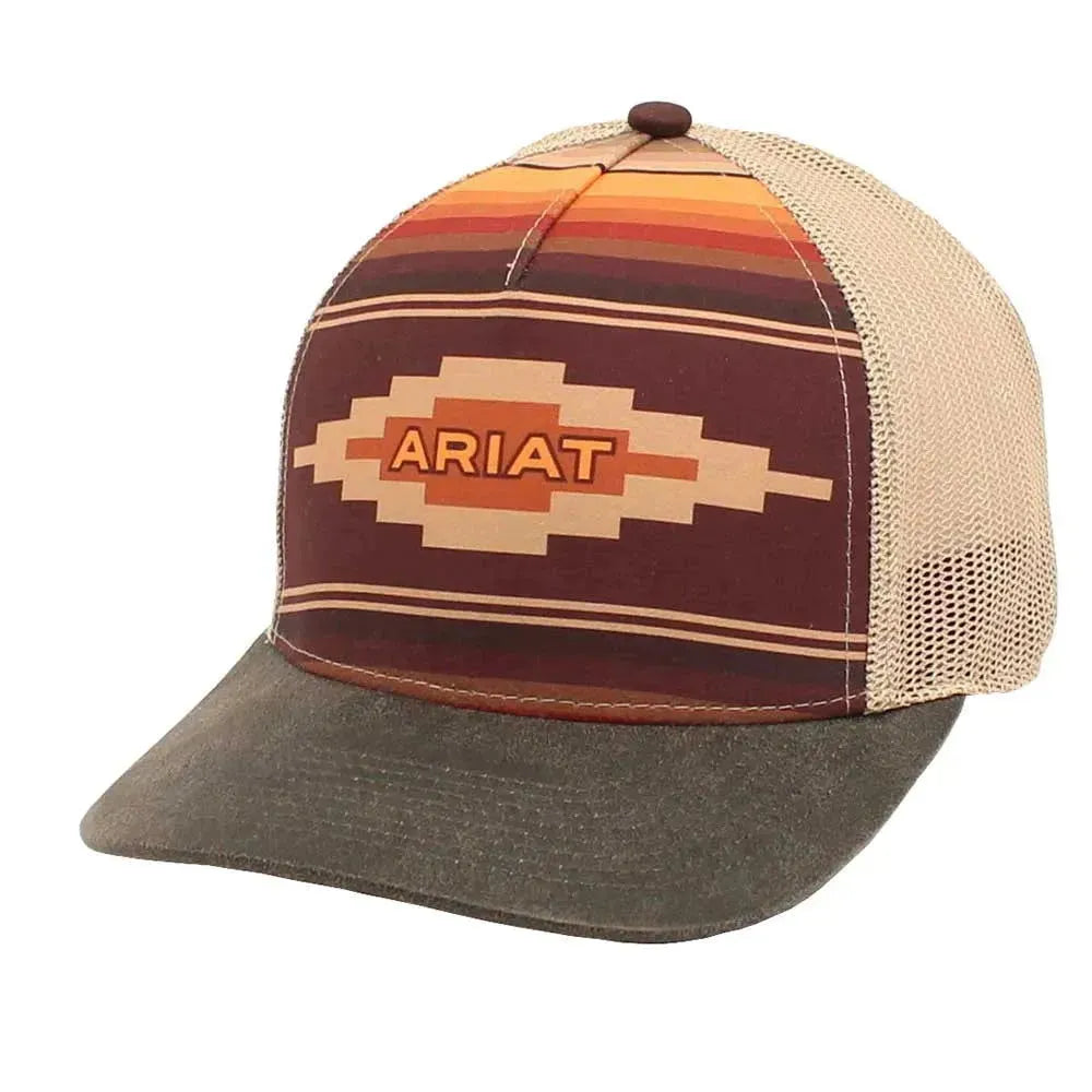 Ariat Tan Aztec - Trucker Cap - Hatcountry