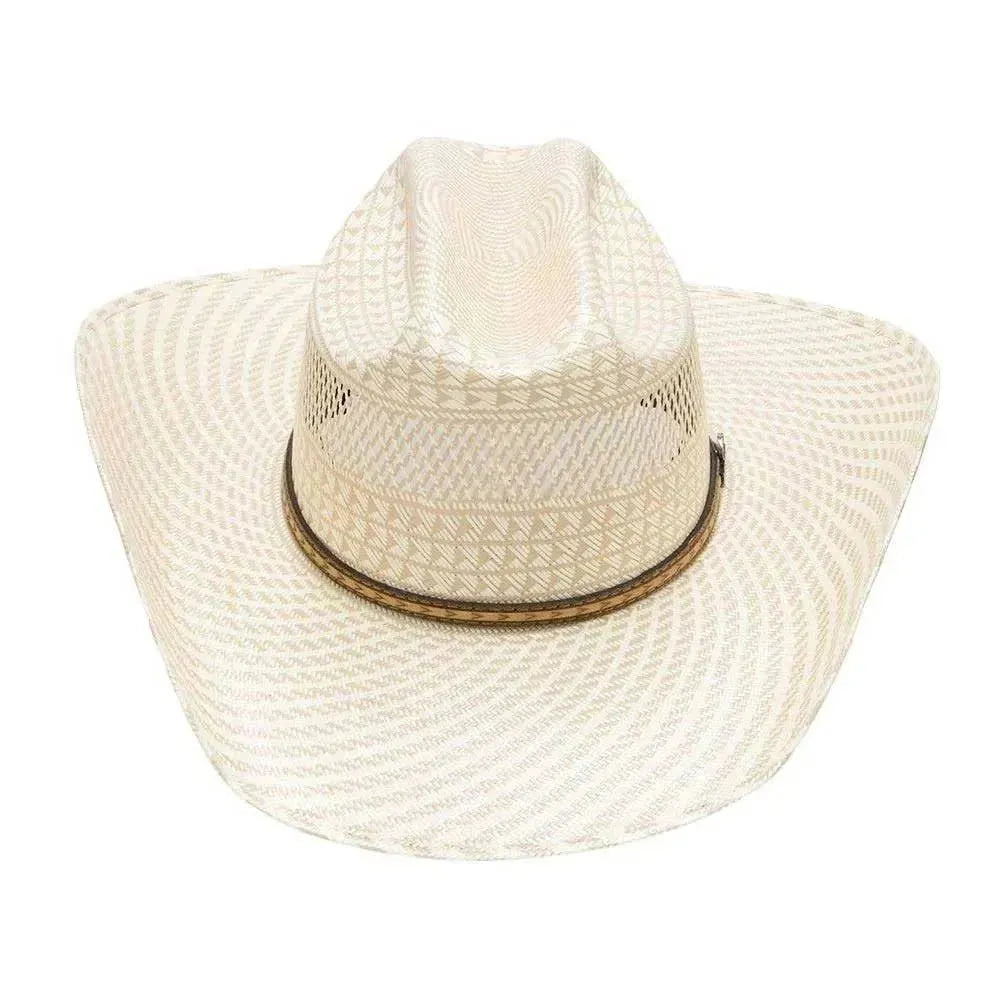 Ariat Two Tone Woven Double S (A73182) - (20X) Straw Cowboy Hat - Hatcountry