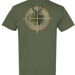 Browning Crosshair Buck (Military Green) - Mens T-Shirt - Hatcountry