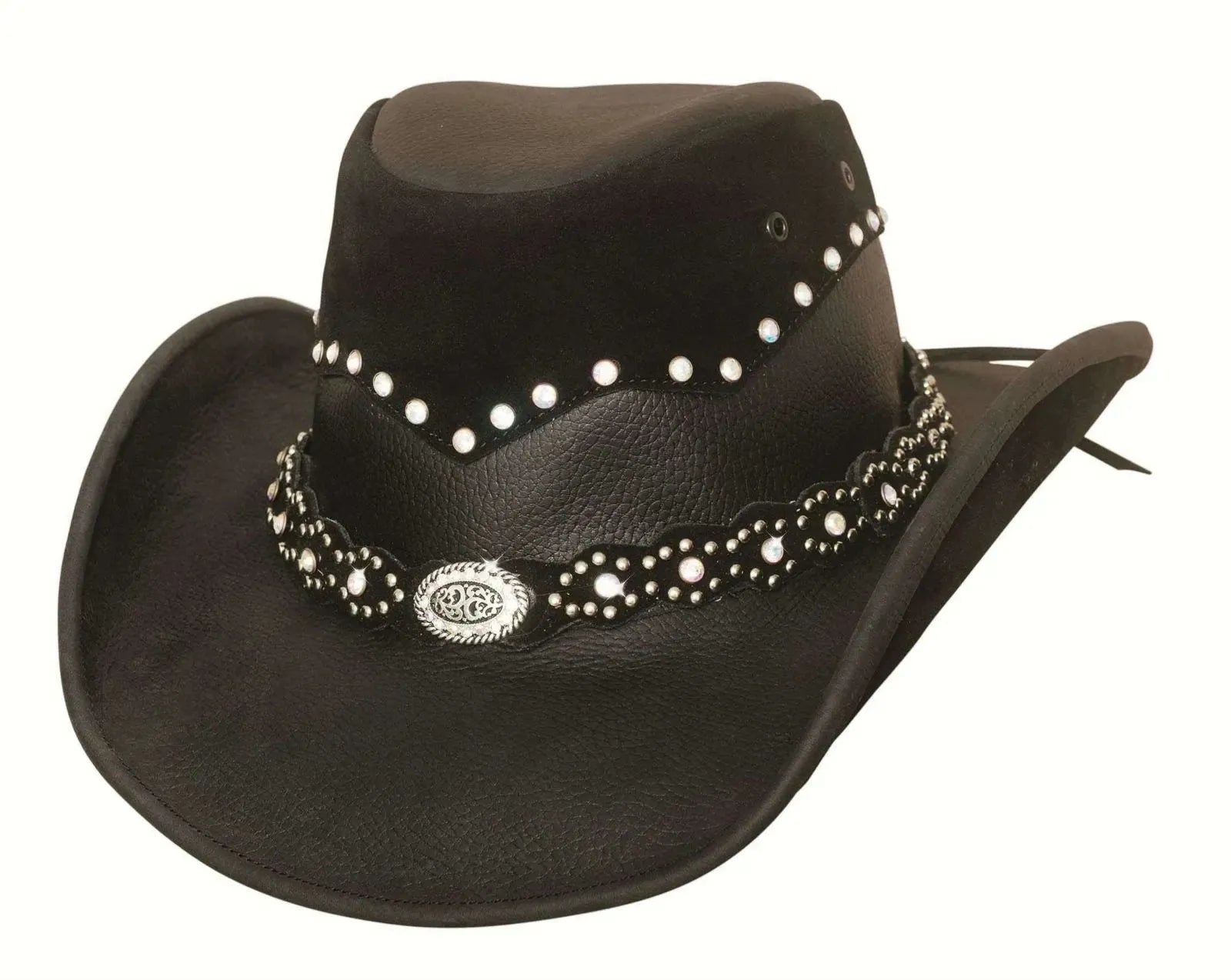 Bullhide Back In Black - Shapeable Leather Cowgirl Hat - Hatcountry