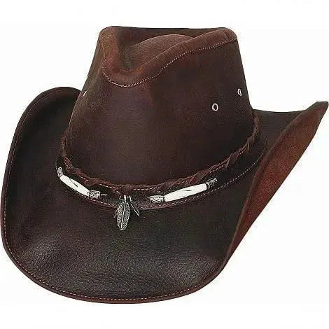 Bullhide Briscoe - Leather Cowboy Hat - Hatcountry
