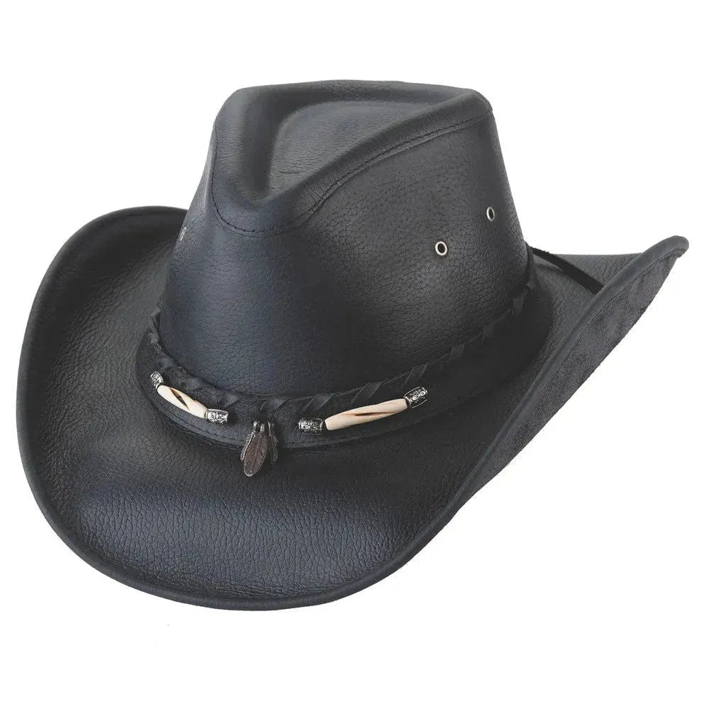 Bullhide Briscoe - Leather Cowboy Hat - Hatcountry