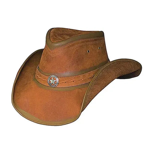 Bullhide Western Leather Hat Size Small Bullhide Burnt Dust Leather Cowboy Hat Style 4015BR main image 4