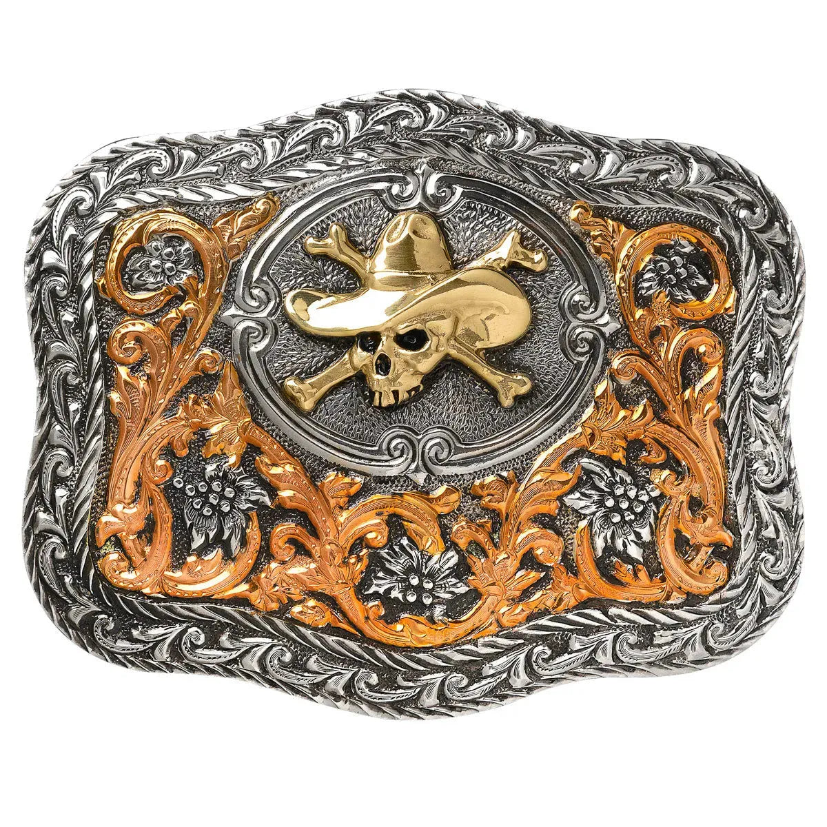 Crumrine Cowboy Skull - Belt Buckle - Hatcountry