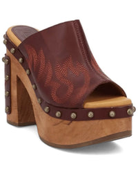 Dark Red Sandals