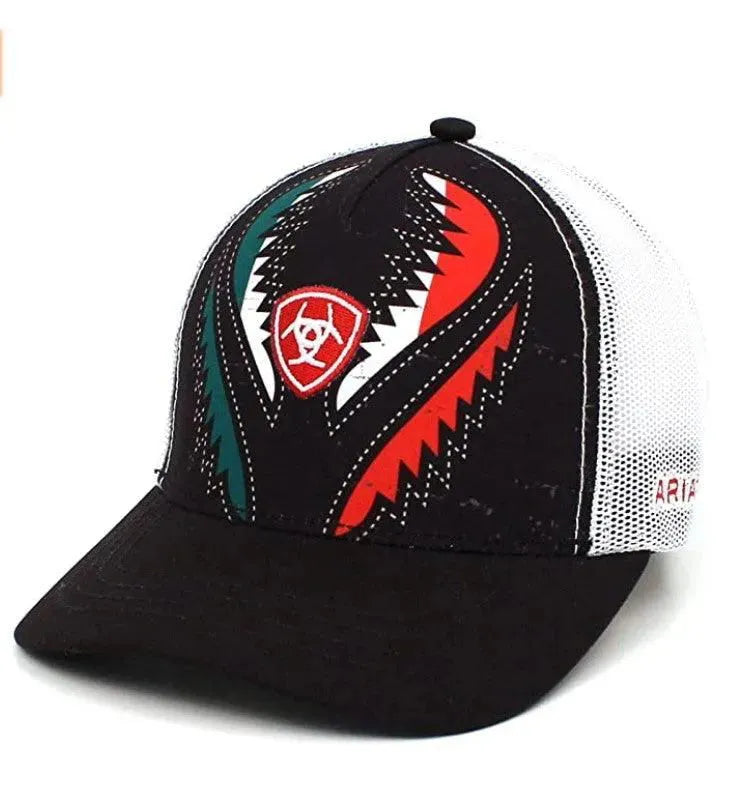 ARIAT Mexican Flag Design (Black/Multi) - Trucker Cap - Hatcountry