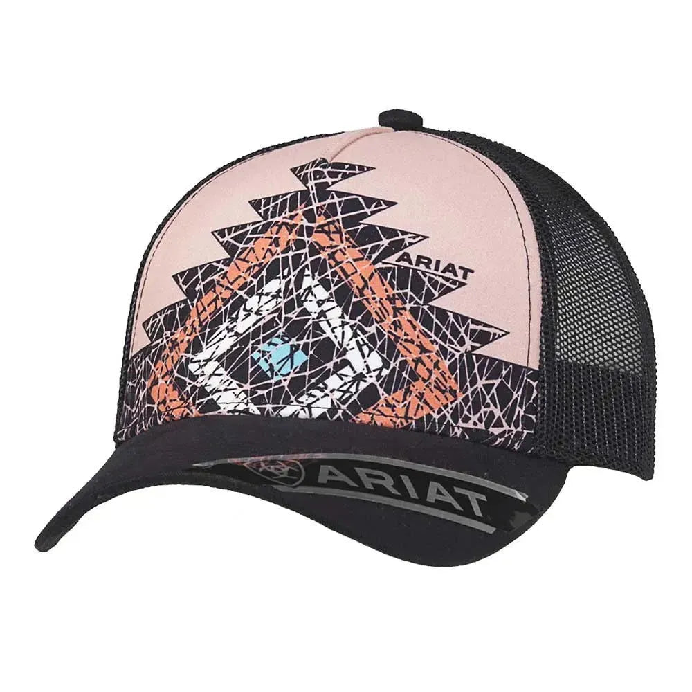 ARIAT Pink Aztec (Black/Multi) - Trucker Cap - Hatcountry