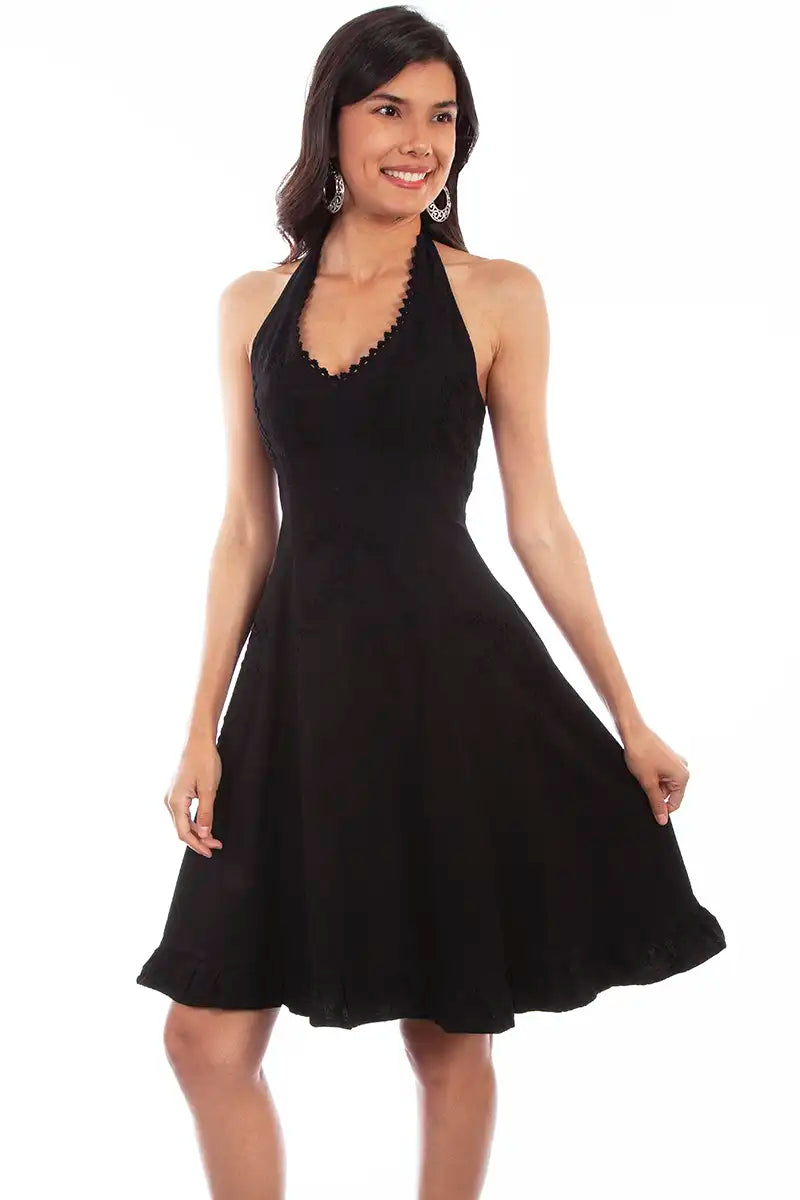 cotton halter dress sundress 'Adabella' White Cotton Halter Sundress