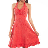 Scully Cantina Halter Top Dress (PSL-053) - Women's Sundress (Closeout)