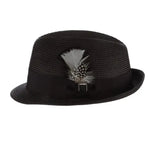 Stacy Adams Belmont - Straw Fedora Hat (Closeout)