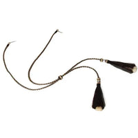 Black/White Hat Chin Straps