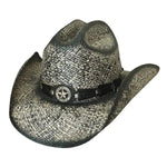 Bullhide Star Central - Shapeable Raffia Straw Cowboy Hat - Hatcountry