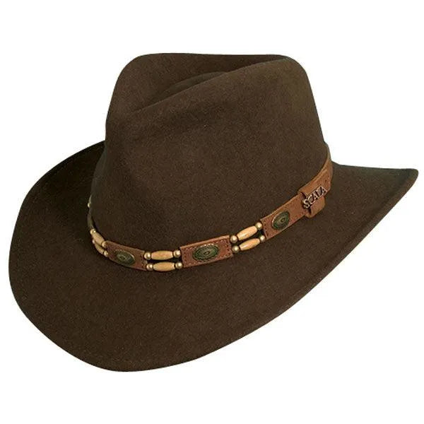 Scala Avondale - Soft Wool Felt Outdoorsman Hat - Hatcountry