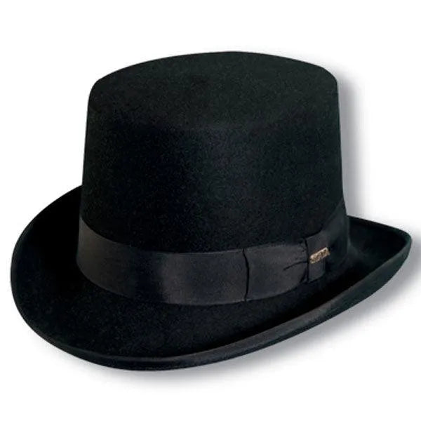 Scala Carter - Wool Felt Top Hat - Hatcountry