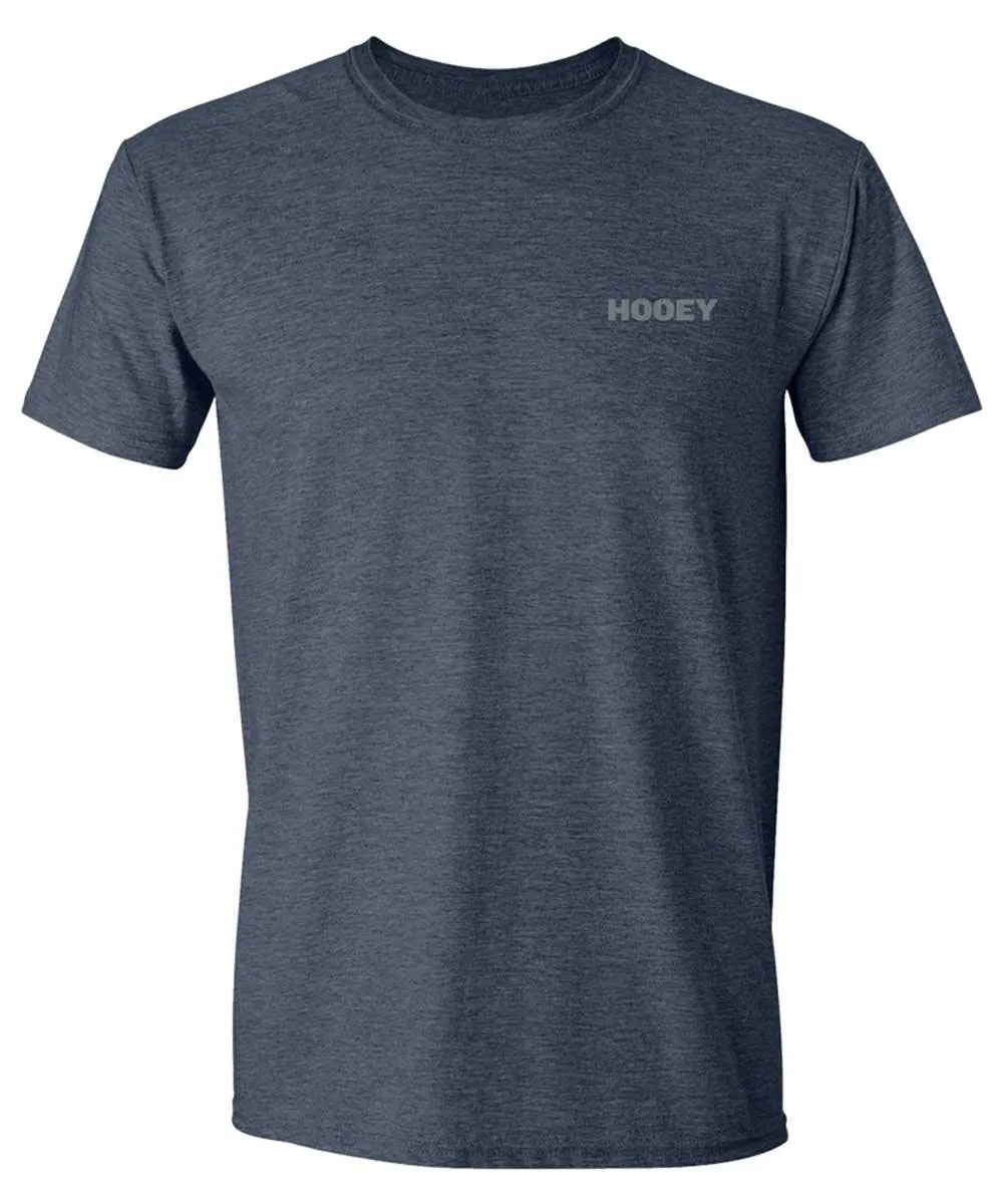 HOOey Flag Fill (Heather Navy) - Mens T-Shirt - Hatcountry